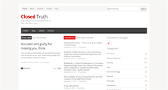 Desktop Screenshot of closedtruth.com